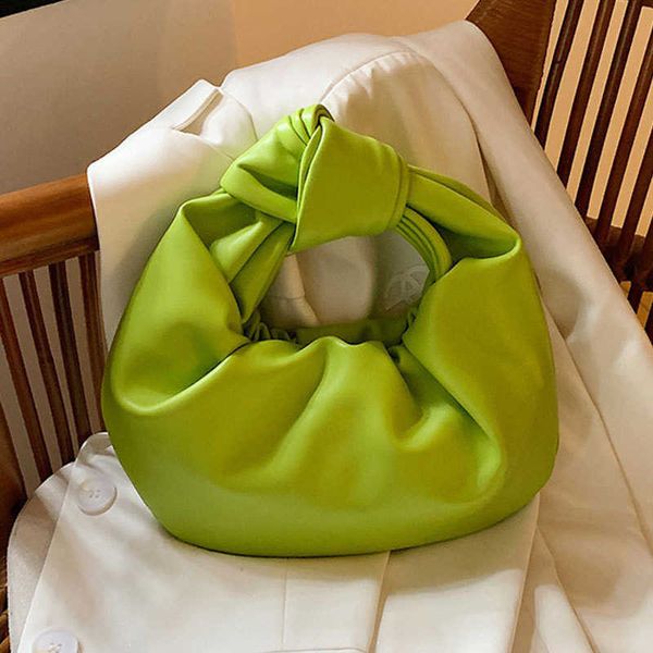 

spring and summer new ladies pleated clutch bag summer fashion handle clouds bag