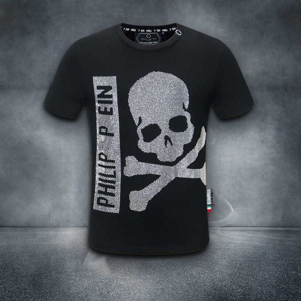 

t-shirt designer skull pictures summer men's high-end t-shirtvdge, White;black