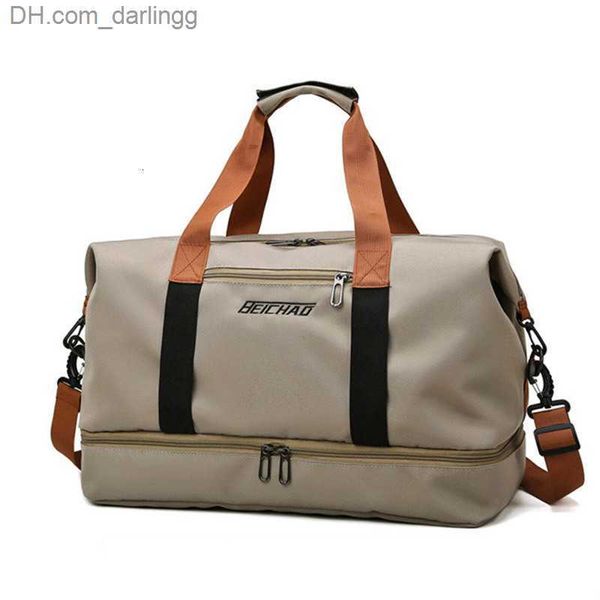 

outdoor bags duffel bags travel bags for women large capacity sports shoulder handbags waterproof weekend female z230801