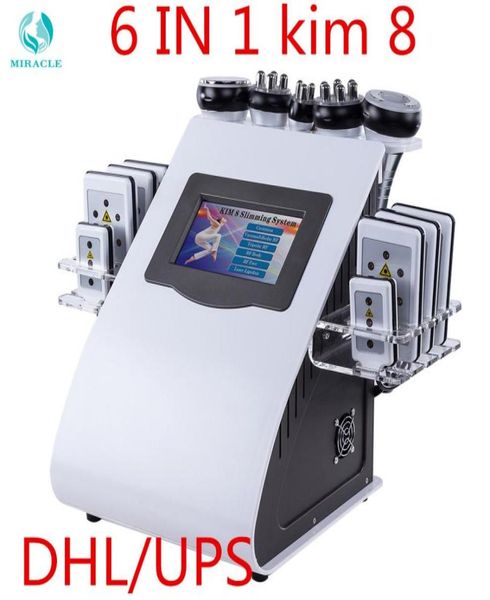 

6 in 1 kim 8 40k ultrasonic liposuction cavitation pads vacuum rf skin care salon spa slimming machine beauty equipment5126695