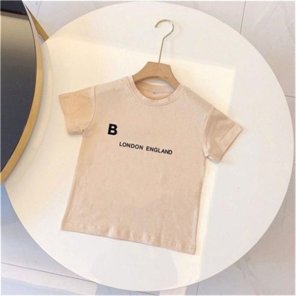 

children's men's and women's short-sleeved t-shirt children's summer 2023 children's new loose summer trend size 90, Blue
