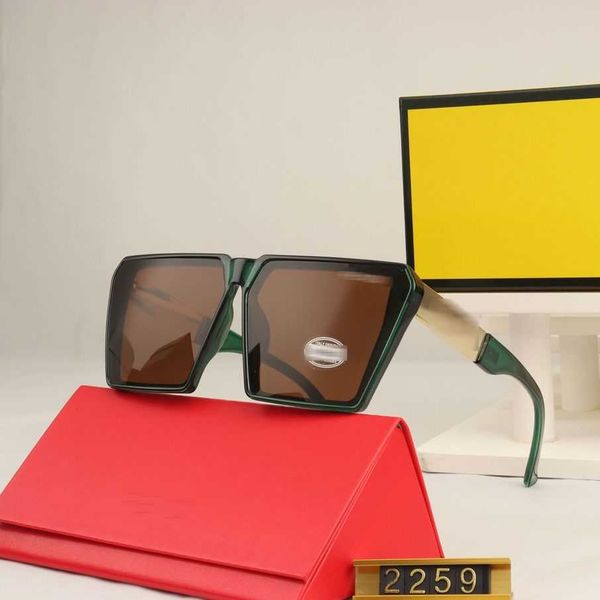 

luxury designer sunglasses 2023 new fenjia fashion uv 400 box sunglasses 9522, White;black