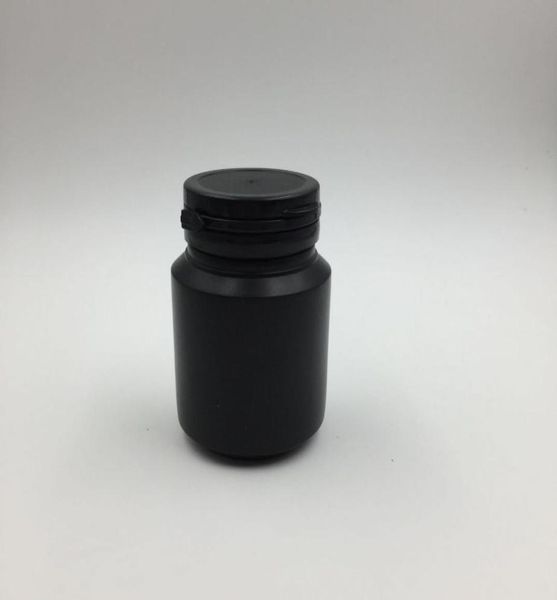 

30 sets 100ml black hdpe capsules bottles capsules container with pullring caps8873795