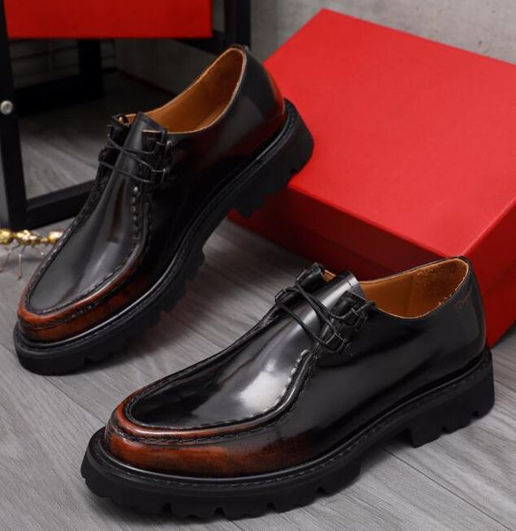 

man classics cattlehide dress shoes luxury wedding party flat base shoes fashion designer summer autumn outdoors high-quality sandal casual, Black