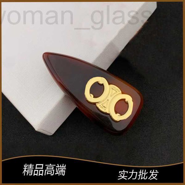 

hair clips & barrettes designer lin family's new summer hairpin fashionable and sweet hawksbill duck mouth edge clip acrylic brass mate, Golden;silver