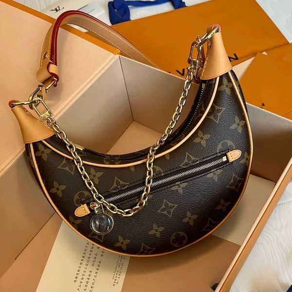 

designer bag luxury handbag women the tote bag classic printed chain strap canvas cowhide baguette bag pea bag underarm bag crossbody bag