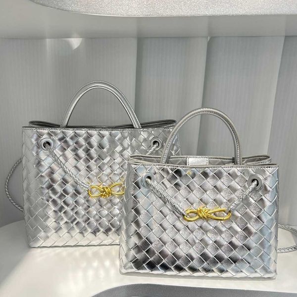 

woven designer andiamo new bag botegas trend 2023 women's fashion metal rope tote design one shoulder handheld gp3p