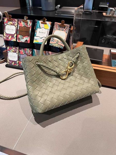 

2023 designer new andiamo summer bag cowhide botegas woven basket women's single shoulder crossbody handheld 7yun