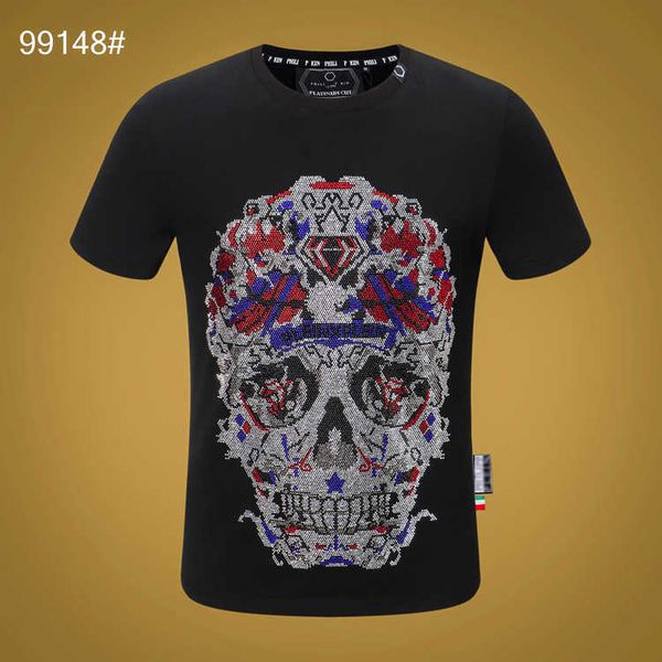 

t-shirt designer skull pictures summer men's high-end t-shirt1ci8, White;black