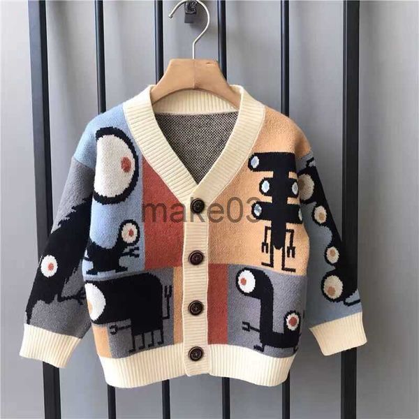 

cardigan 2023 spring autumn children cartoon cardigan sweater boys clothes kids cute children's coats outerwear jackets clothing fashio, Blue