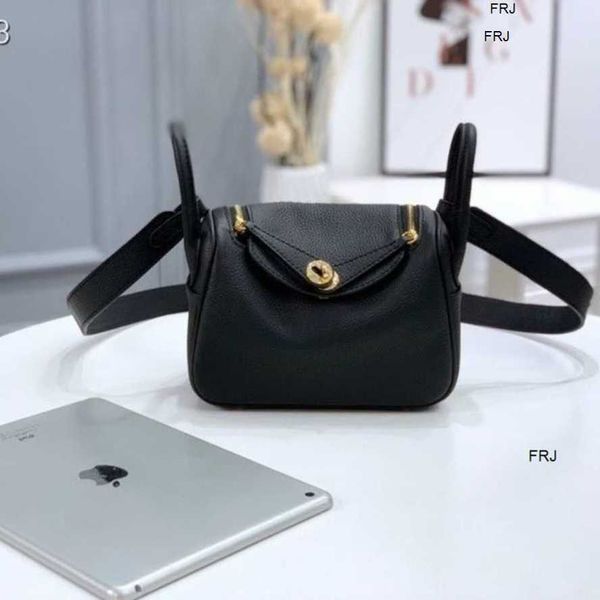 

designer lindys bags h ermes mini leather head layer single shoulder crossbody female doctor bag black have logo frj