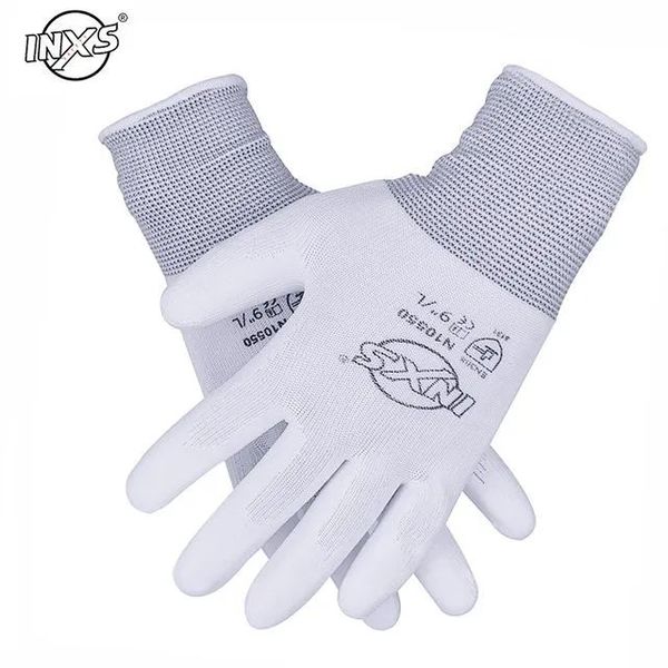 

workplace safety supply work gloves flexible pu coated nitrile safety glove for mechanic working nylon cotton palm ce en388 oem wholesale