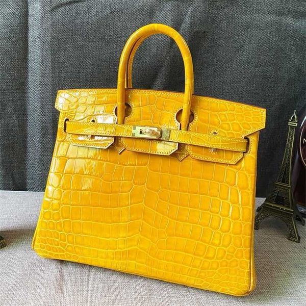 

women handbag 5a h ermess birkins bags genuine leather designer handbag crocodile skin gloss carry s tidewith h logo qq qq
