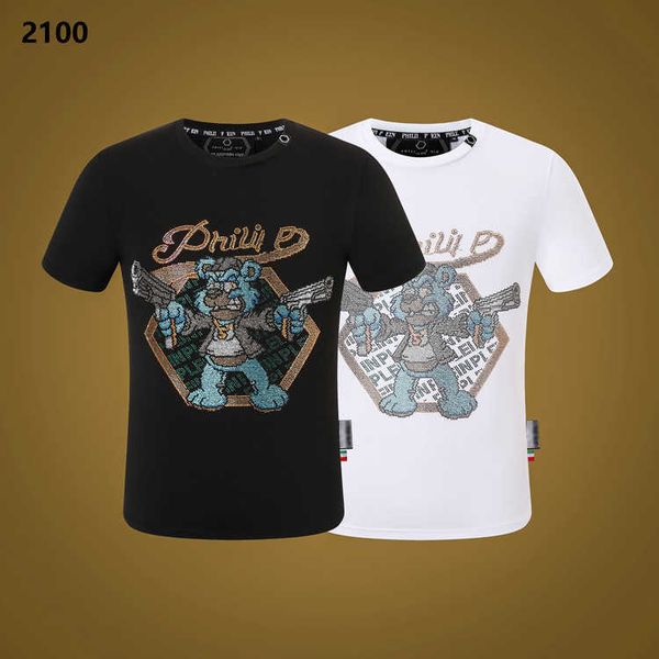 

t-shirt designer skull pictures summer men's high-end t-shirtva3x, White;black
