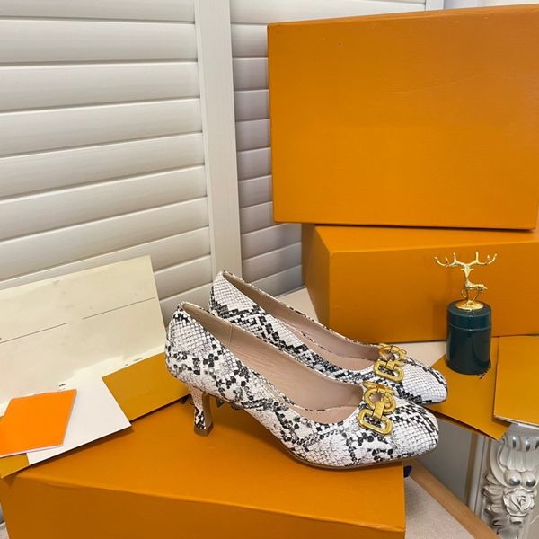 

rotary high heels sandals lacquered cow leather dress shoes heavy metal chain square head quality and comfort women slipper 01, Black