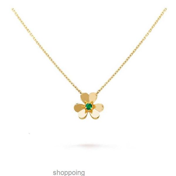 

frivole pendant necklace 3 leaf clover necklace multiple specifications multiple styles gold rose gold silver crystal diamond necklace mini
