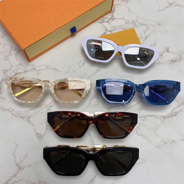 

2023 luxury designer new cat eye fashion sunglasses net red same style personality small frame sunglasses z1473, White;black