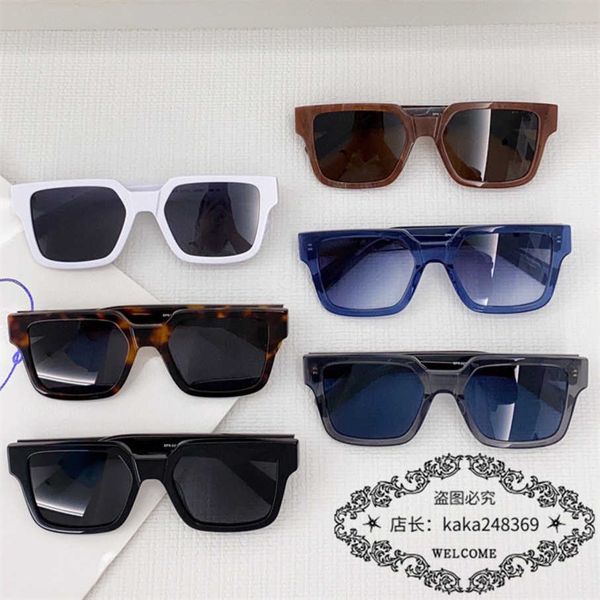 

new luxury designer pjia 2023 new sunglasses women's net red same style personality plate box sunglasses spr03zs, White;black