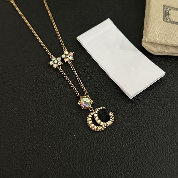 

luxury fashion necklace designer jewelry party sterling silver diamond pendant necklaces for women fancy dress long chain jewellery gift-27