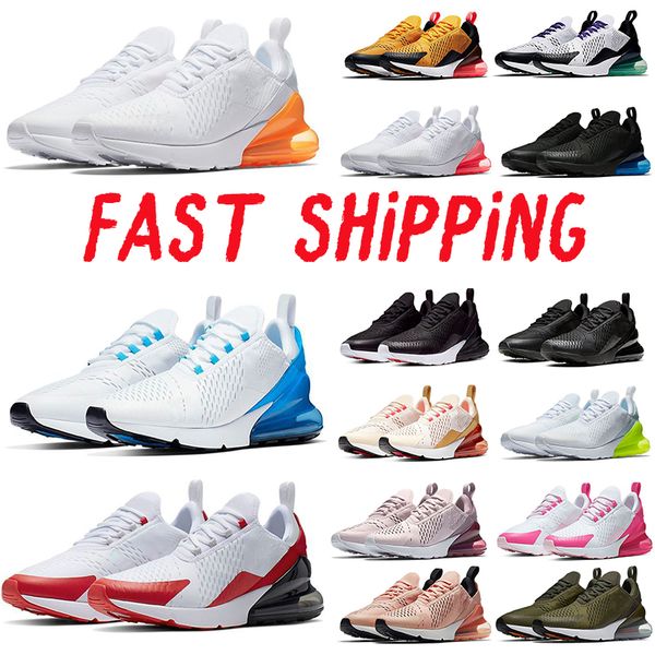 

running shoes men women sneakers outdoor trainers throwback 270 future triple black red pink summer sunset max tennis fitness air shoe