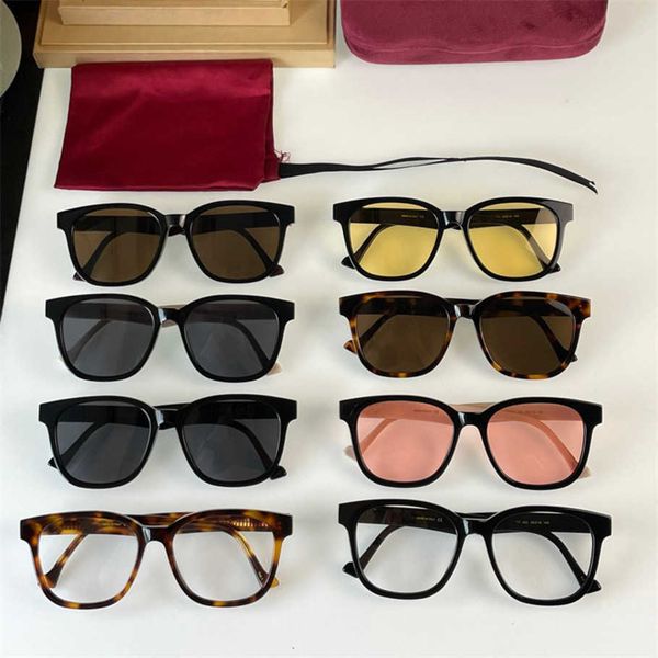 

2023 new luxury designer g family's new square large-frame fashion ins celebrity sunglasses for men and women gg1001, White;black