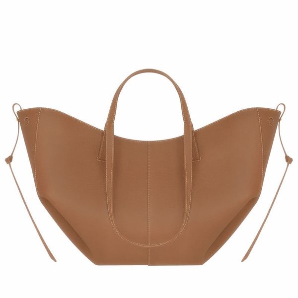 

Designer Mini Textured Shoulders Camel crossbody Bag for Women Women's Handbag Real leather Half Moon underarm bag, Nude