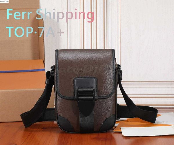 

2023 new 9a bag designer luxury womens bag archy mini message bag casual fashion shoulder bag messenger bag m46442 leather handbag underarm, Black