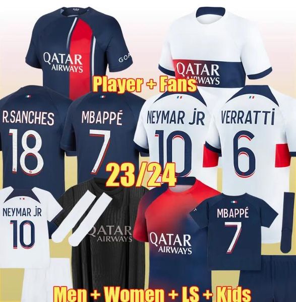 

xxxl 3xl 4xl 23 24 hakimi soccer jerseys women mbappe maillot de foot long sleeve 2023 2024 sergio danilo football shirt women psgs pre mtac, Black;yellow