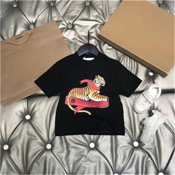 

cotton boys' and girls' summer short-sleeved t-shirt 2023 new men's and women's undershirt children's western kid h, Blue