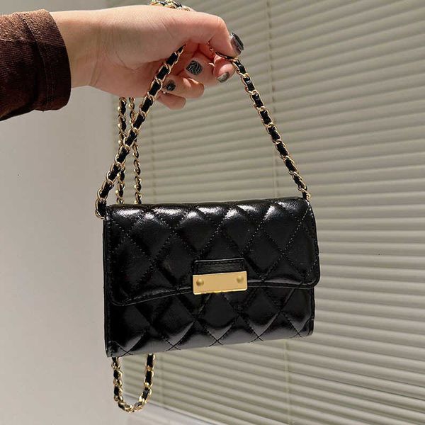 

luxury mini women designer wallet bag diamond lattice leather quilted fashion versatile card holder portable chain multi pochettes birkin ha, Red;black