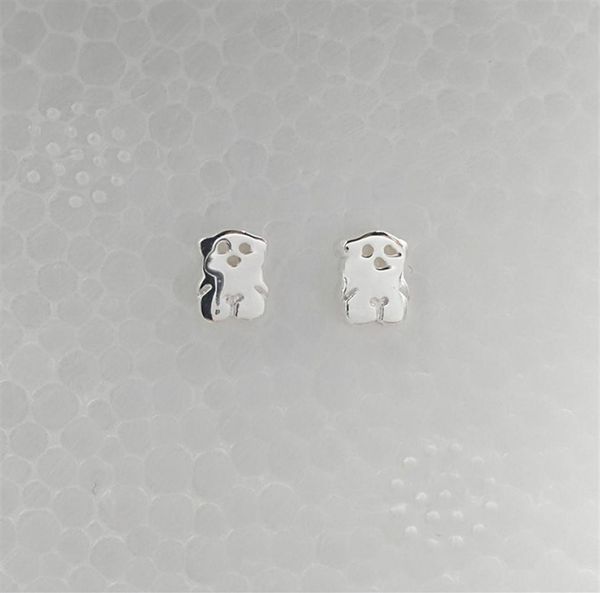 

bear jewelry 925 sterling silver earrings silver sweet dolls earrings fits european jewelry style gift 214833500244o9086605