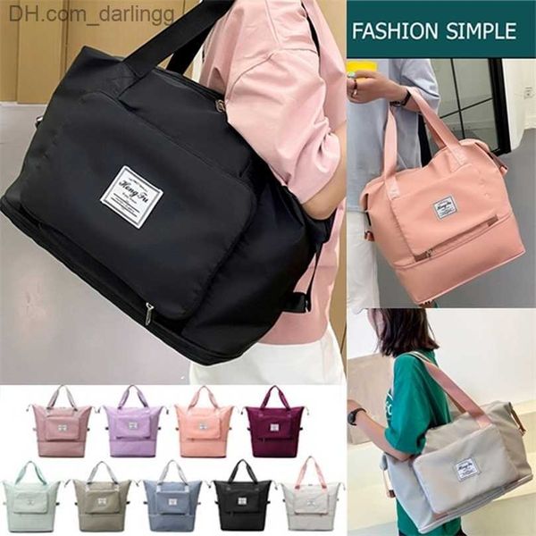 

outdoor bags large capacity folding waterproof tote handbag duffle multifunctional women travel bags drop 220628 z230801