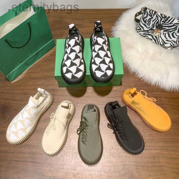 

bvity shoes fashion ripple tech knit sneaker casual designer shoes lace-up orange khaki slip on black optic white men sneakers women trainer