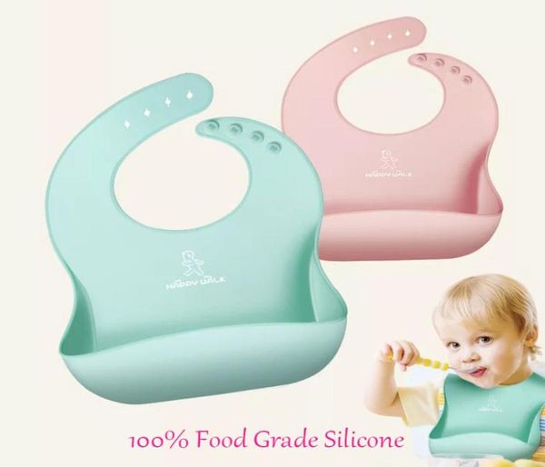 

waterproof food grade silicone bib fda approve easily wipes clean comfortable soft baby bibs keep stains off set of 2 colors5814973
