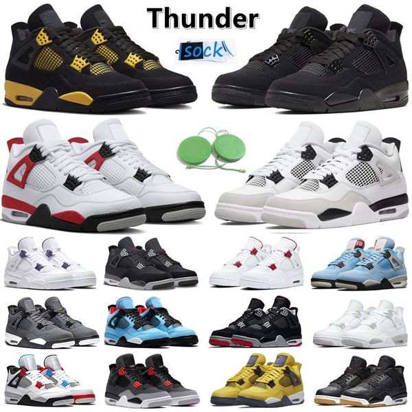 

for 4s basketball shoes men women sneaker 4 military black cat sail red cement yellow thunder pine green university blue seafoam bred mens t