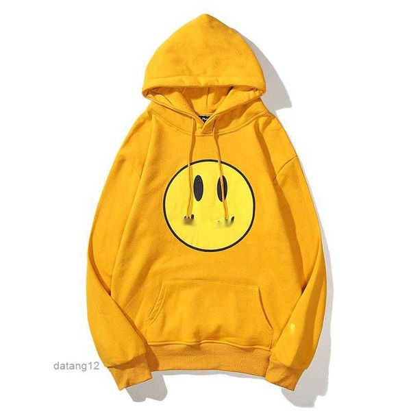 

draw hoodie winter cotton men and women drew smile face simple sweatshirts causal plain o-neck hoody soft streetwear young lovers d clothing, Black