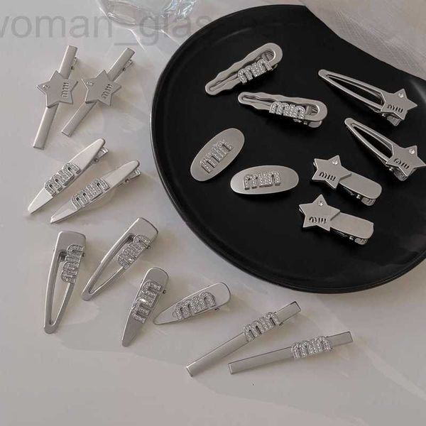 

hair clips & barrettes designer sweet and cool y2k metal hairpin for female crowd design high grade silver bang clip edge side headwear duck, Golden;silver