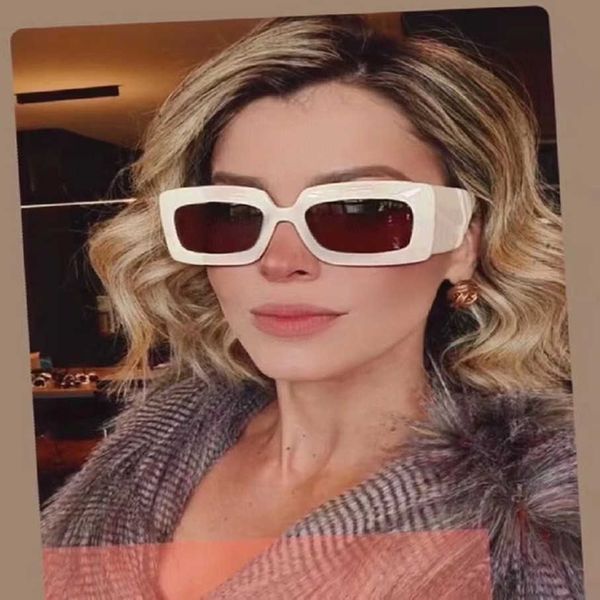 

2023 new luxury designer g family's new plate small box women's classic 0811s fashion tb same style sunglasses, White;black