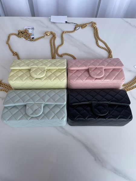 

10a super original quality women chain shoulder bags caviar lambskin leather luxury designer cf bag fashion crossbody classic flap handbag l