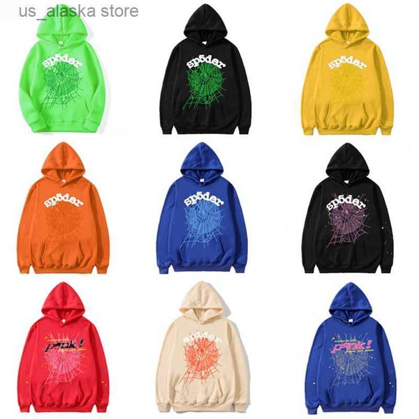 

men's hoodies sweatshirts men's clothes designer hoodies sweatshirts hip hop young thug spider harajuku luxury streetwear anime ho, Black