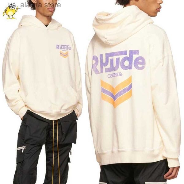 

men's hoodies sweatshirts apricot hoodies men's woman loose clothes purple letter printing streetwear autumn winter washed pullove, Black