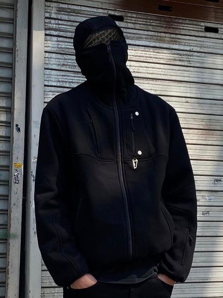 

undermycar thickened cotton jacket sweater for men figure washed worned pullover hoodie sweater oversized black sweater hoodie