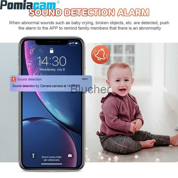 

other tuya wifi smart 1080p hd indoor moving head ip camera home network audio surveillance baby monitor remote control camera x0731, Silver