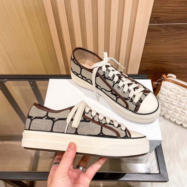 

2023 new casual shoes designer sneakers luxury sneaker brand woman designer trainer genuine leather, Black