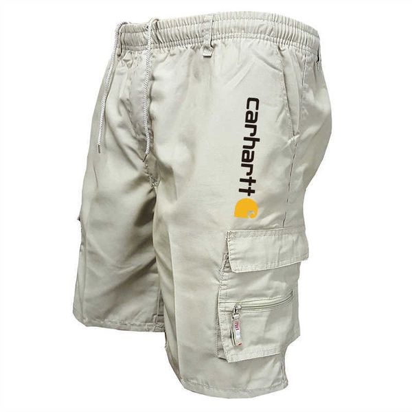 

men's shorts 2023 summer new fashion tooling brand carhart multi pocket overalls sell well in carhart's casual outdoor fitness pan, White;black