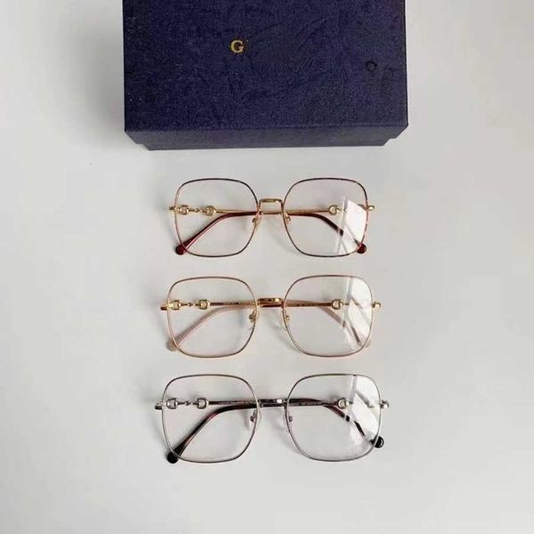 

2023 new luxury designer sunglasses 2021g home gg0883oa ni ni's same style horse titles buckle full ultra light female myopia glasses f, White;black