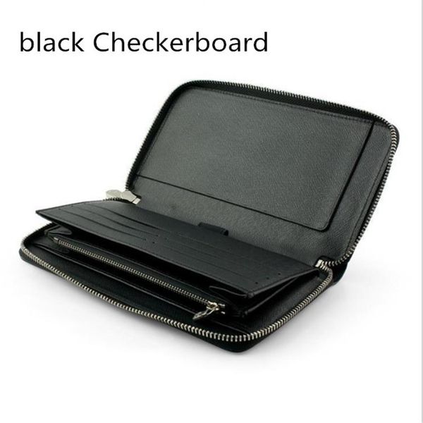 

french luxury credit card bag business casual clutch multi-purpose long wallet wallet card holder first layer cowhide hand-woven s289q, Brown;gray