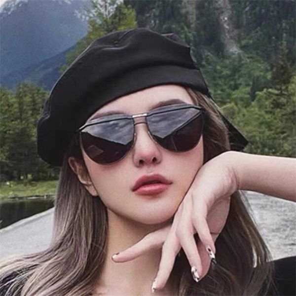 

2023 new luxury designer zhou same toad-shaped wind sunglasses bb0140, White;black