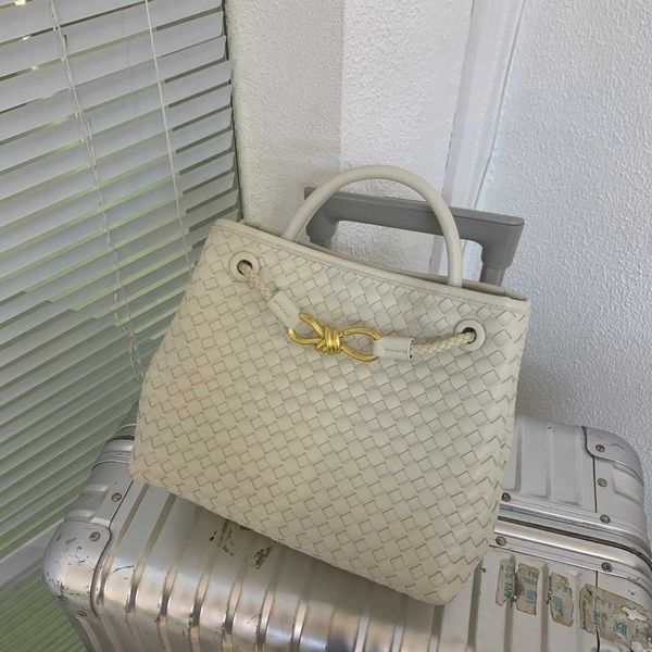 

hardware metal designer small andiamo rope bag botegas woven handheld tote 2023 new leisure one shoulder commuting multi compartment p72d
