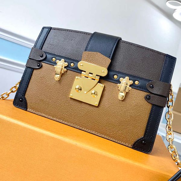 

luxury brand shoulder bags high lmitation designer chain bag essentialtrunk genuine leather flap bag m43596 7.5cm zl037